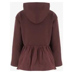 DAMES Patou Hoodies & Sweatvesten^Katoenen hoodie met ruches