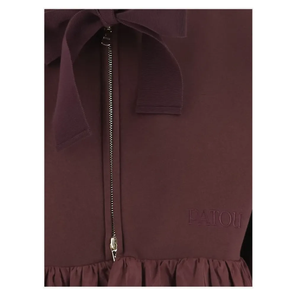 DAMES Patou Hoodies & Sweatvesten^Katoenen hoodie met ruches