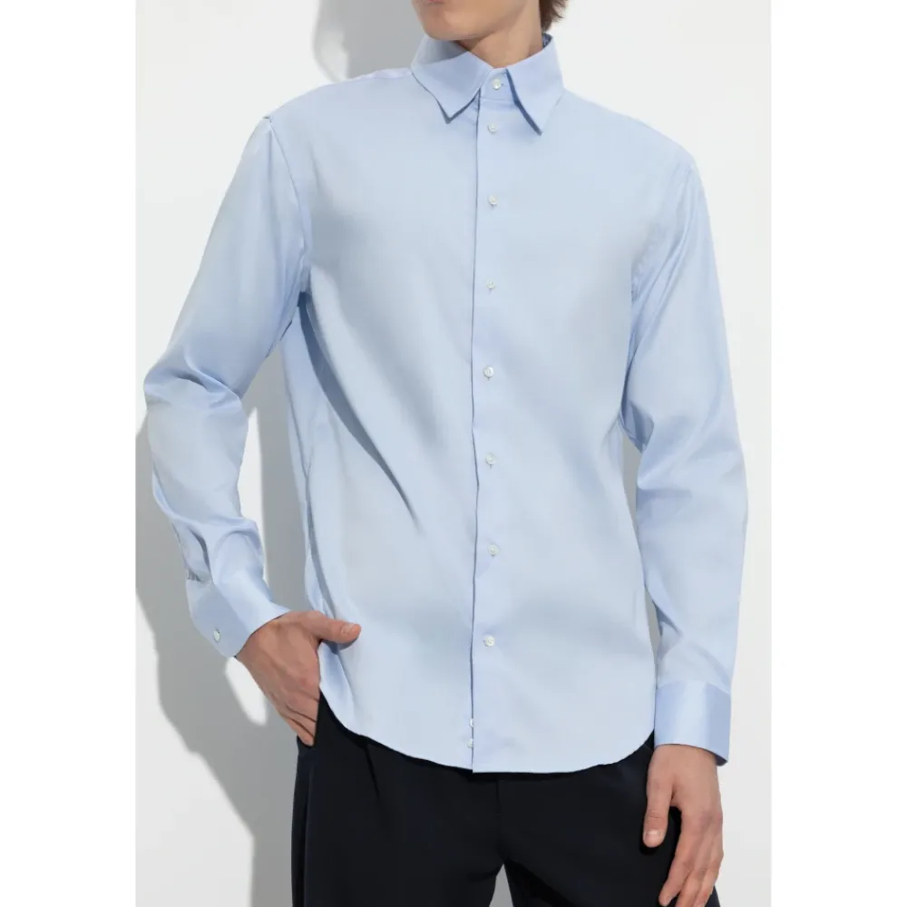 Heren Emporio Armani Overhemden^Katoenen overhemd