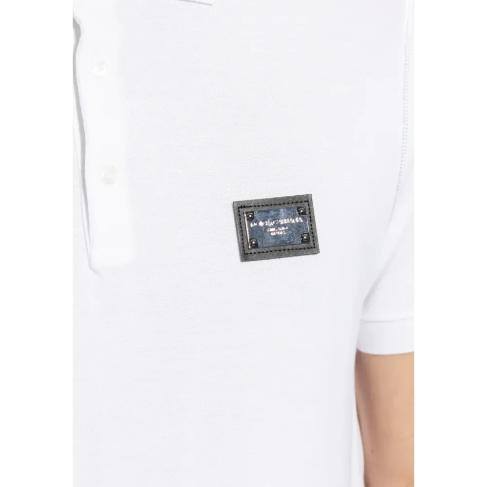 Heren Dolce & Gabbana Katoenen Piqué Polo Shirt