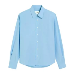 Heren Ami Paris Katoenen Shirt Lange Mouw