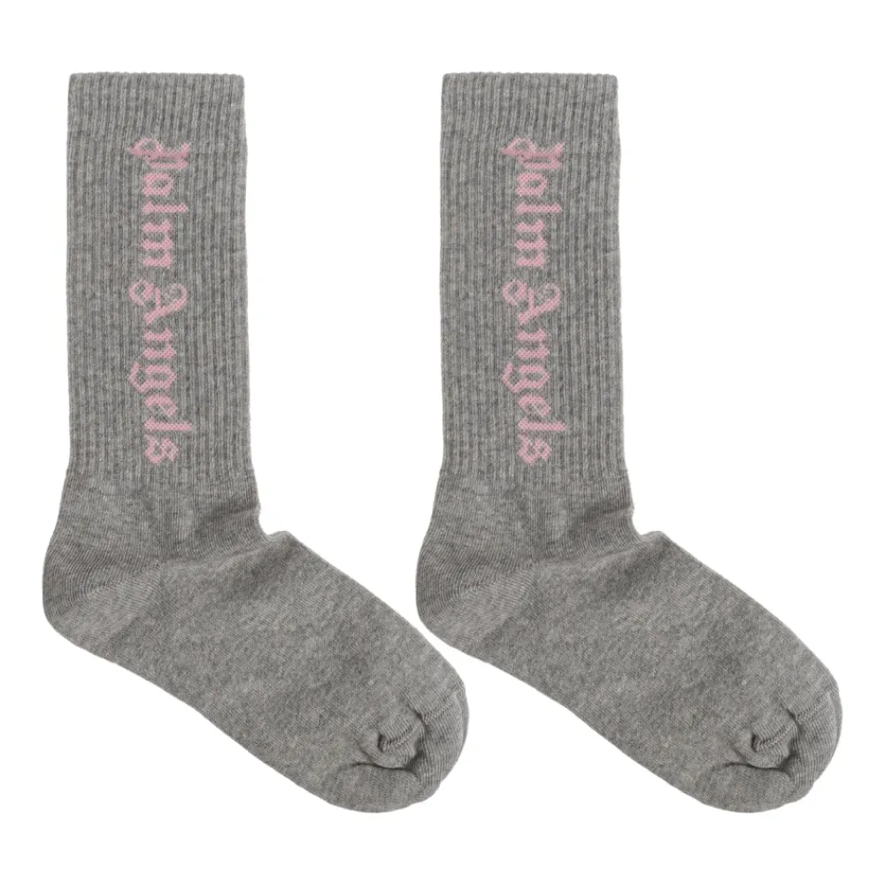 Palm Angels Katoenen Sokken Met Logo