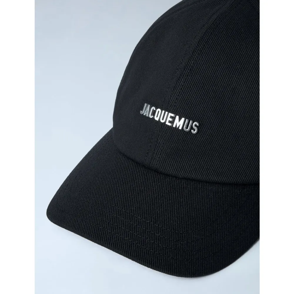 Heren Jacquemus Petten^Katoenen Twill Logo Baseballpet