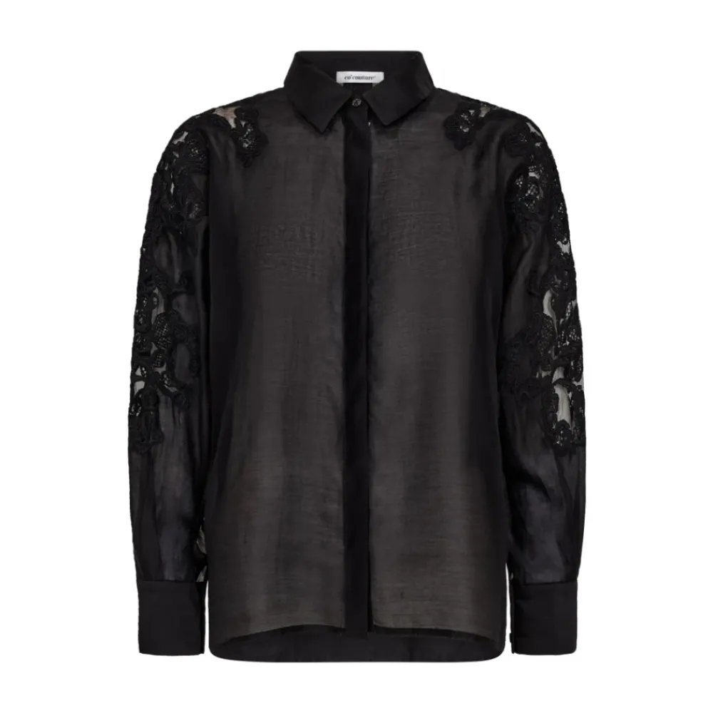 DAMES Co'Couture Kawa Geborduurde Blouse