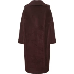 DAMES Max Mara Trenchcoats & Mantels^Kersenrode Wol Alpaca Jas