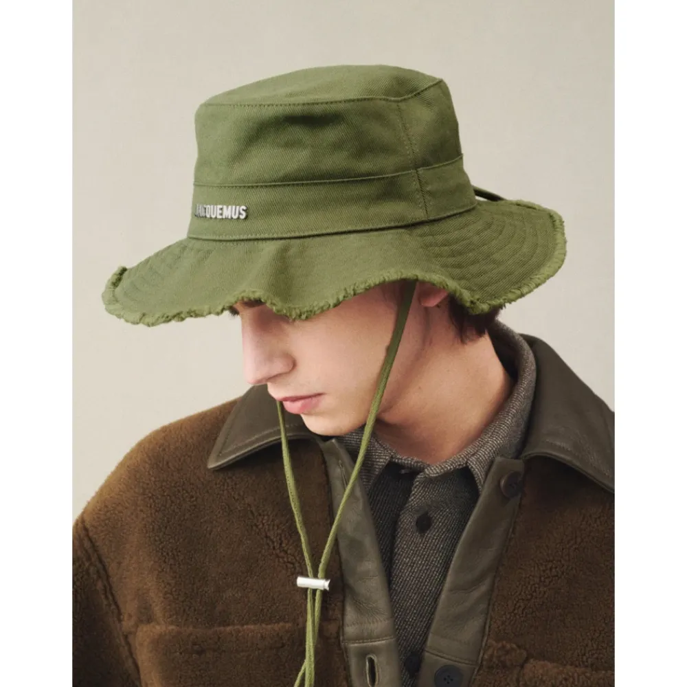 Heren Jacquemus Hoeden^Khaki Artisjok Bucket Hat