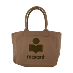 DAMES Isabel Marant Shoppers^Khaki Katoenen Shopper Tas