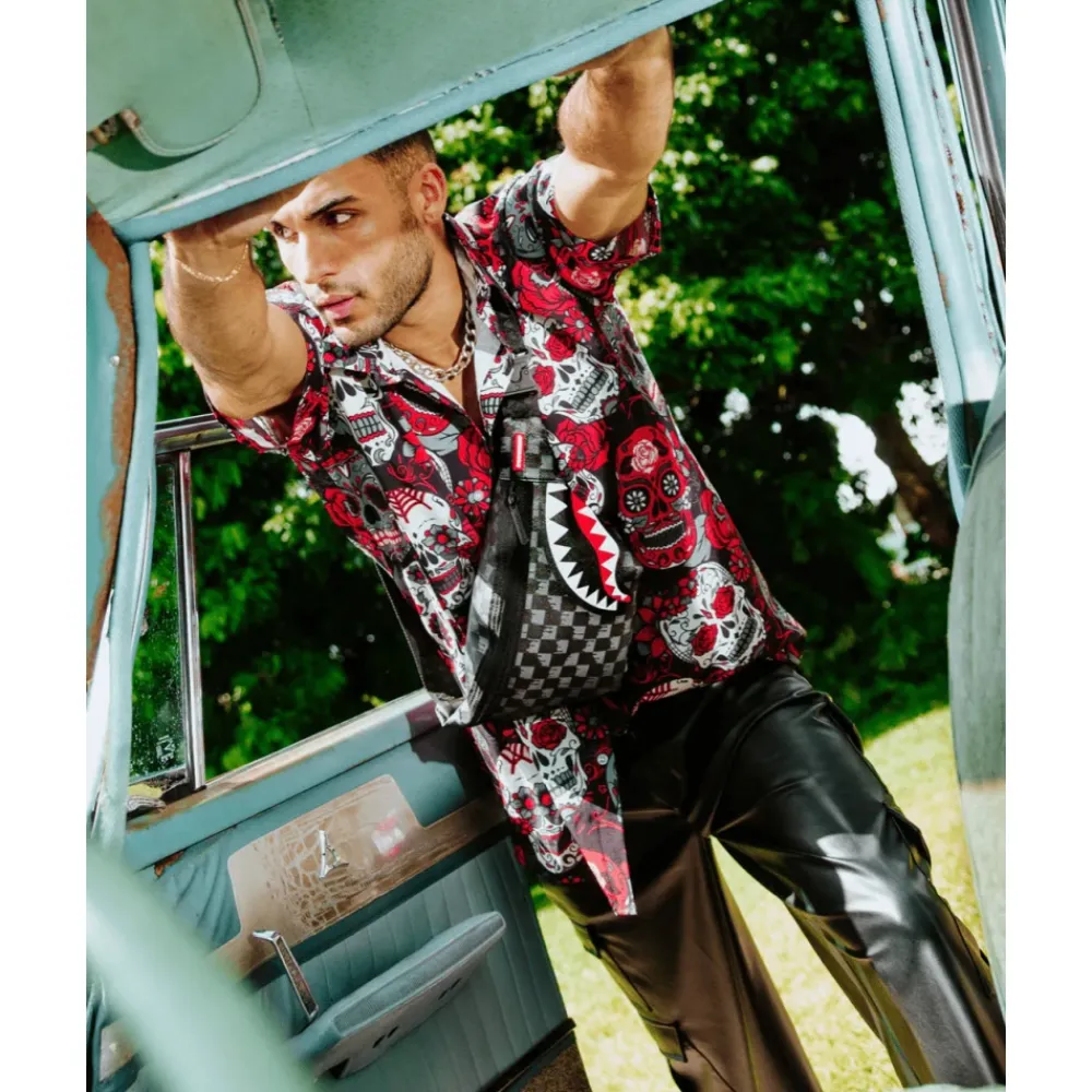 SPRAYGROUND Tassen^Kids Drip Check Shark Belt Bag