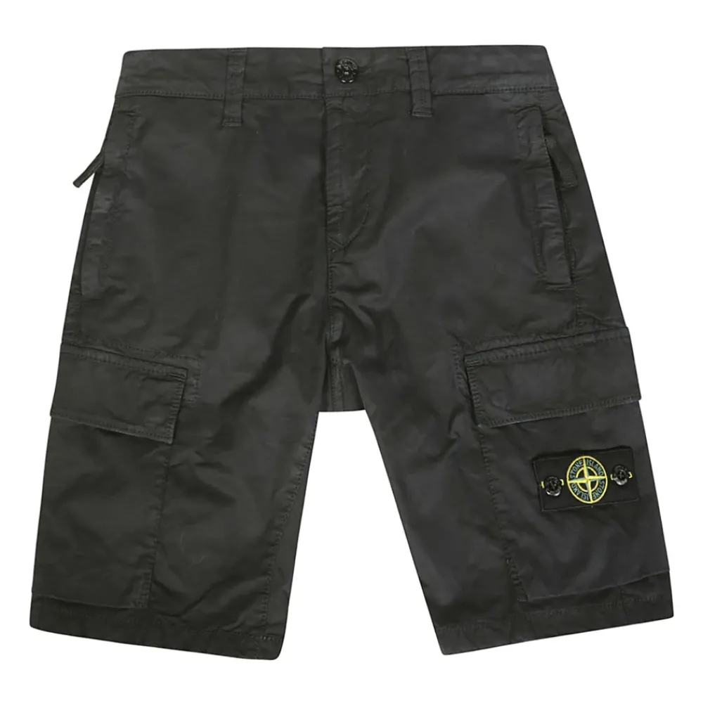 Stone Island Kinder Bermuda Shorts in Tascone Stof