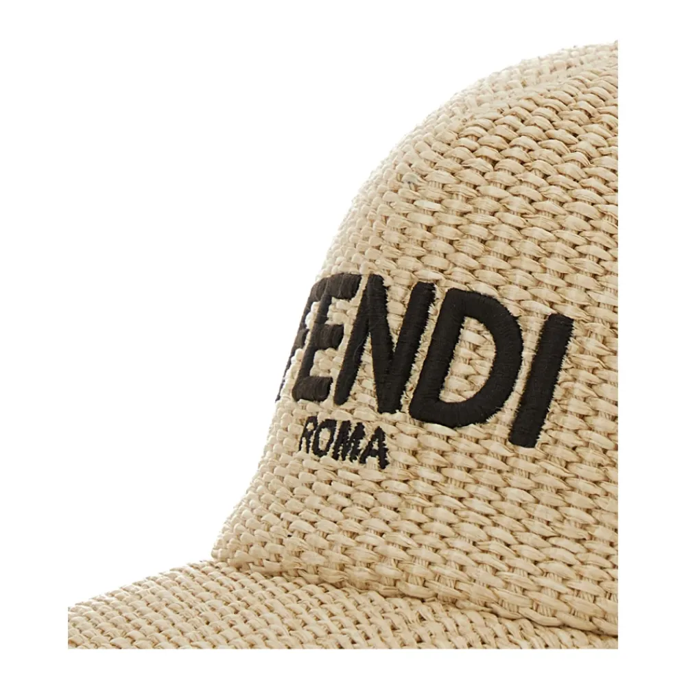 Fendi Mutsen En Petten^Kinderen Baseballpet Logo Borduurwerk