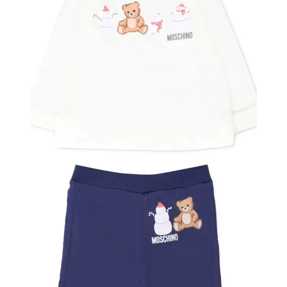 Moschino Kinderen Blauwe Kleding Set Katoen Portugal