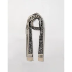 Balmain Sjaals^Kinderen Geometrische Print Sjaal Crème