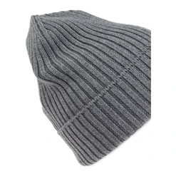 Moncler Mutsen En Petten^Kinderen Grijze Hoed met Logo Applicatie