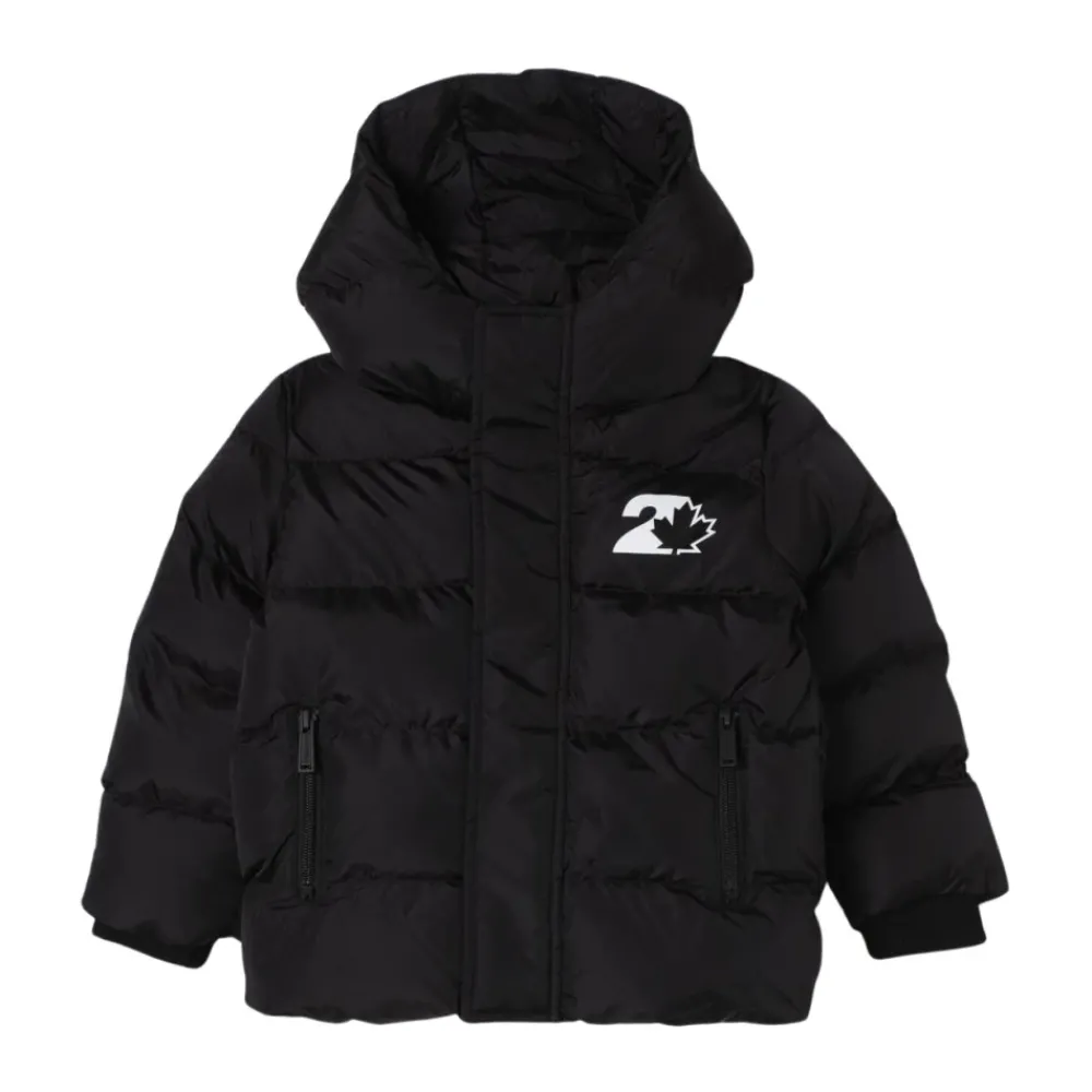 Dsquared2 Kinderen Puffer Jack Esdoornblad Ontwerp