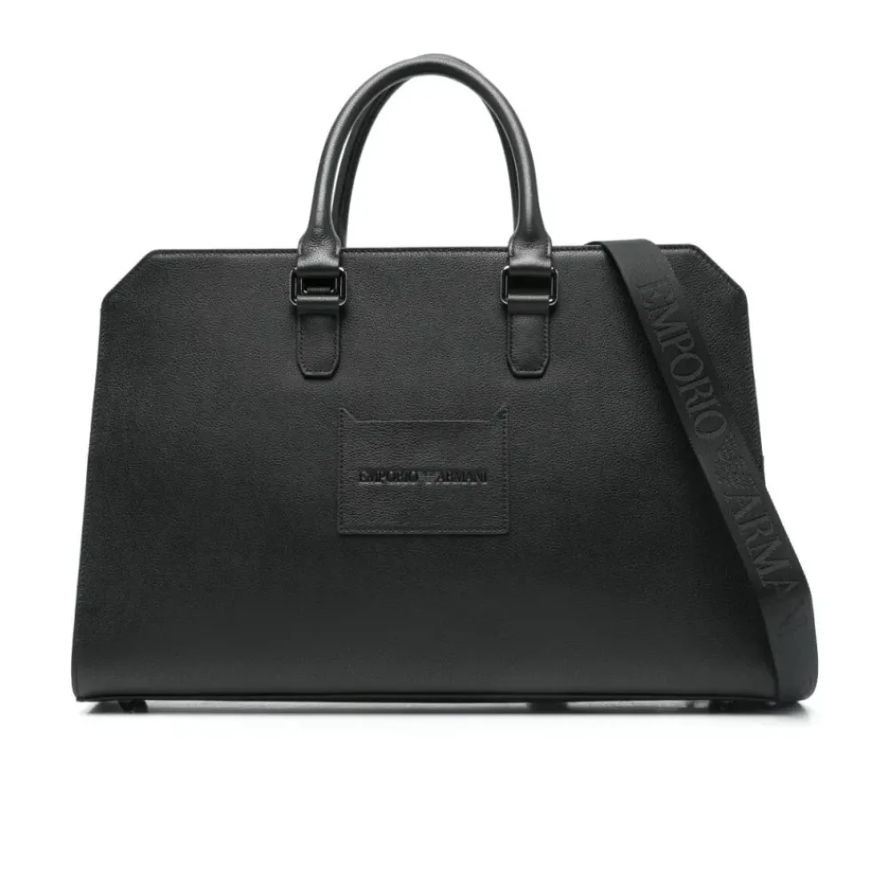 Heren Emporio Armani Klassieke Aktetas Tas