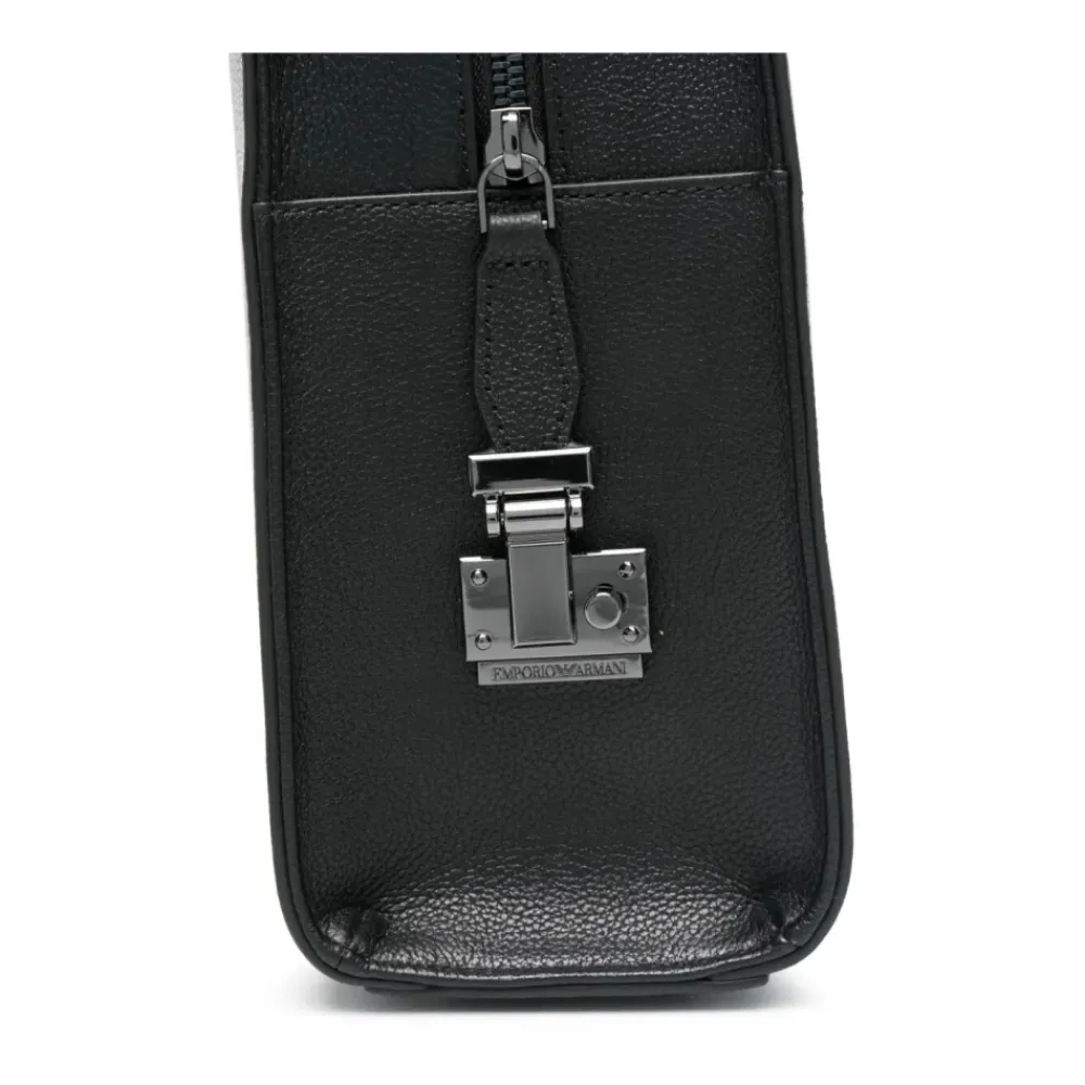 Heren Emporio Armani Klassieke Aktetas Tas