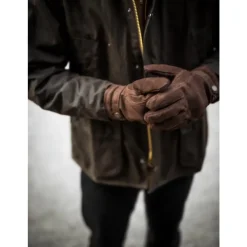 Heren Hestra Klassieke Lederen Handschoenen met Primaloft Vulling