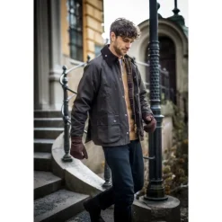 Heren Hestra Klassieke Lederen Handschoenen met Primaloft Vulling