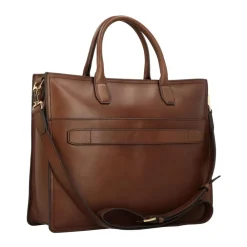 DAMES The Bridge Laptoptassen^Klassieke Leren Messenger Tas Unisex