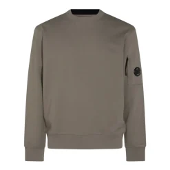 Heren C.P. Company Klassieke Ronde Hals Sweatshirt met Ritszak