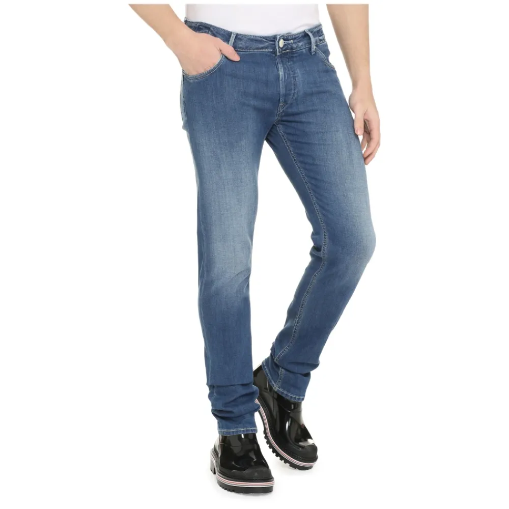 Heren Hand Picked Klassieke Straight-Leg Jeans