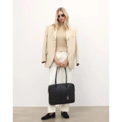 DAMES Kazar Laptoptassen^Klassieke e leren laptoptas