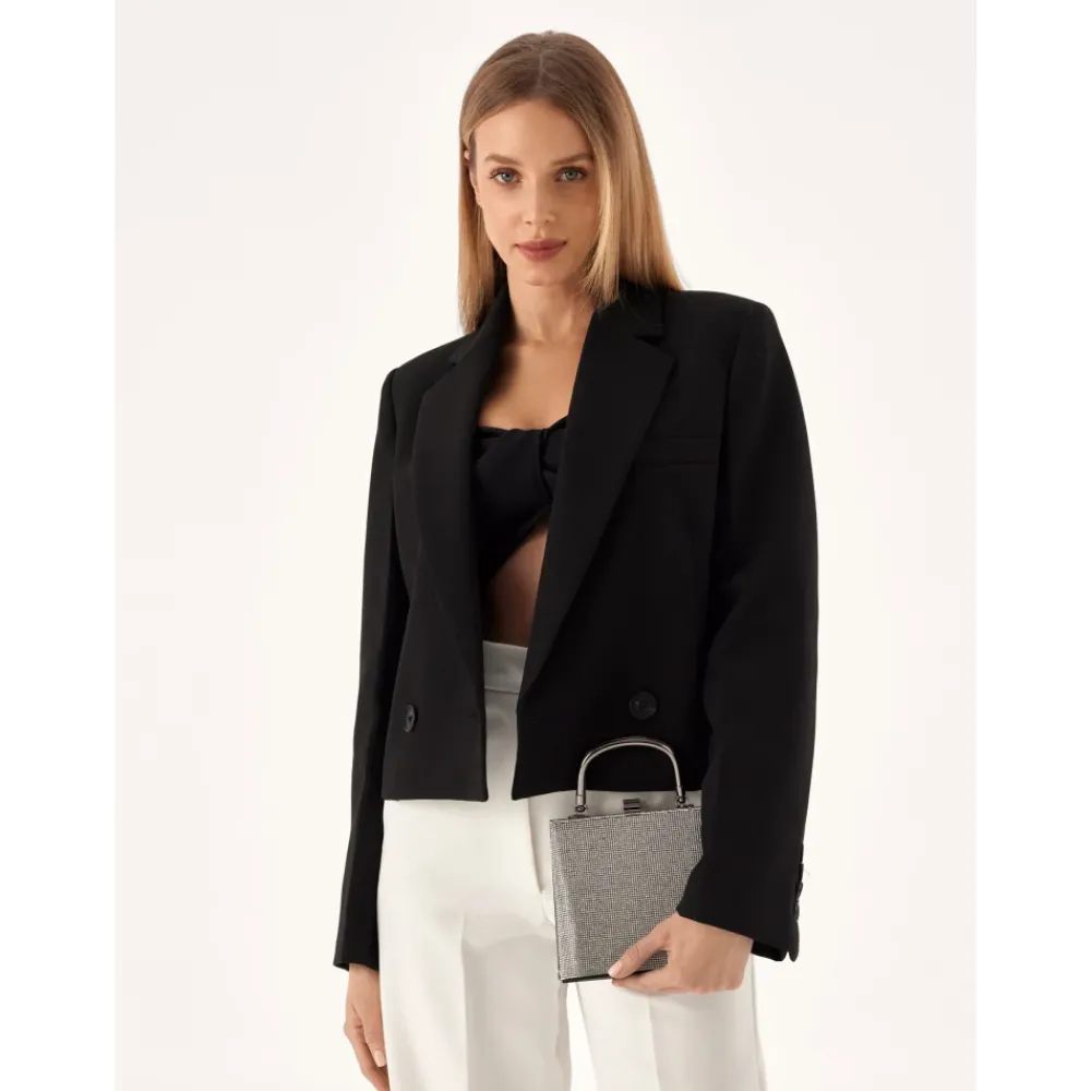 DAMES Kazar Kleine elegante tas versierd met cubic zirkonia's