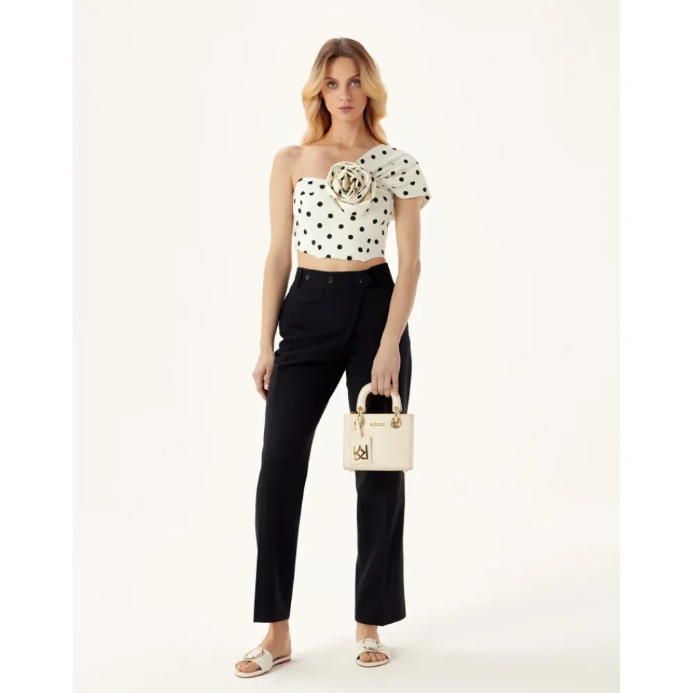 DAMES Kazar Heuptassen^Kleine leren tas met handvatten