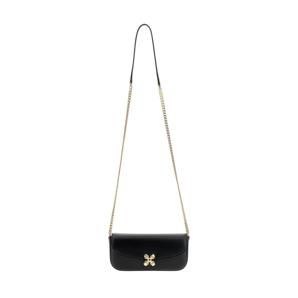DAMES Alexander McQueen Kleine leren tas met ketting