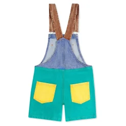 Bobo Choses Jumpsuits^Kleur Blok Denim Tuinbroek