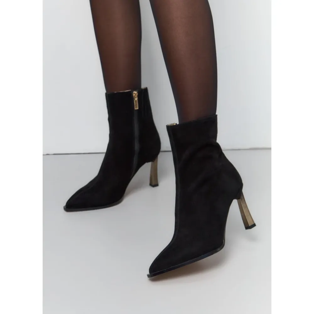 DAMES Cesare Gaspari Kleur Stiletto Hak Enkellaarsjes Scarlett -