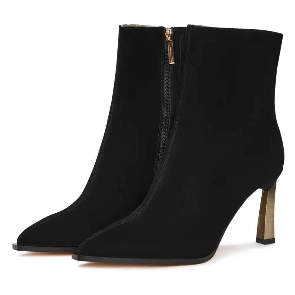 DAMES Cesare Gaspari Kleur Stiletto Hak Enkellaarsjes Scarlett -