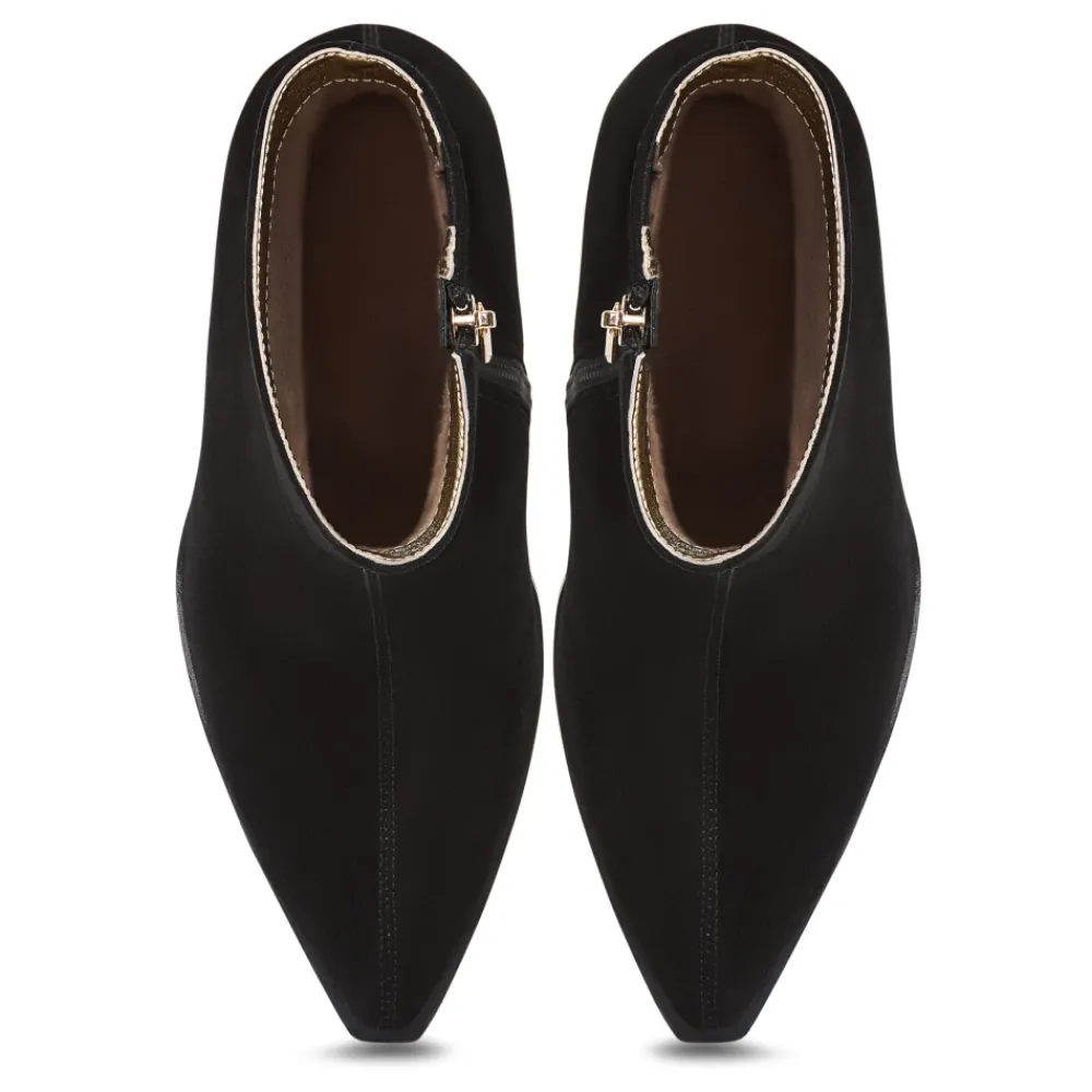 DAMES Cesare Gaspari Kleur Stiletto Hak Enkellaarsjes Scarlett -