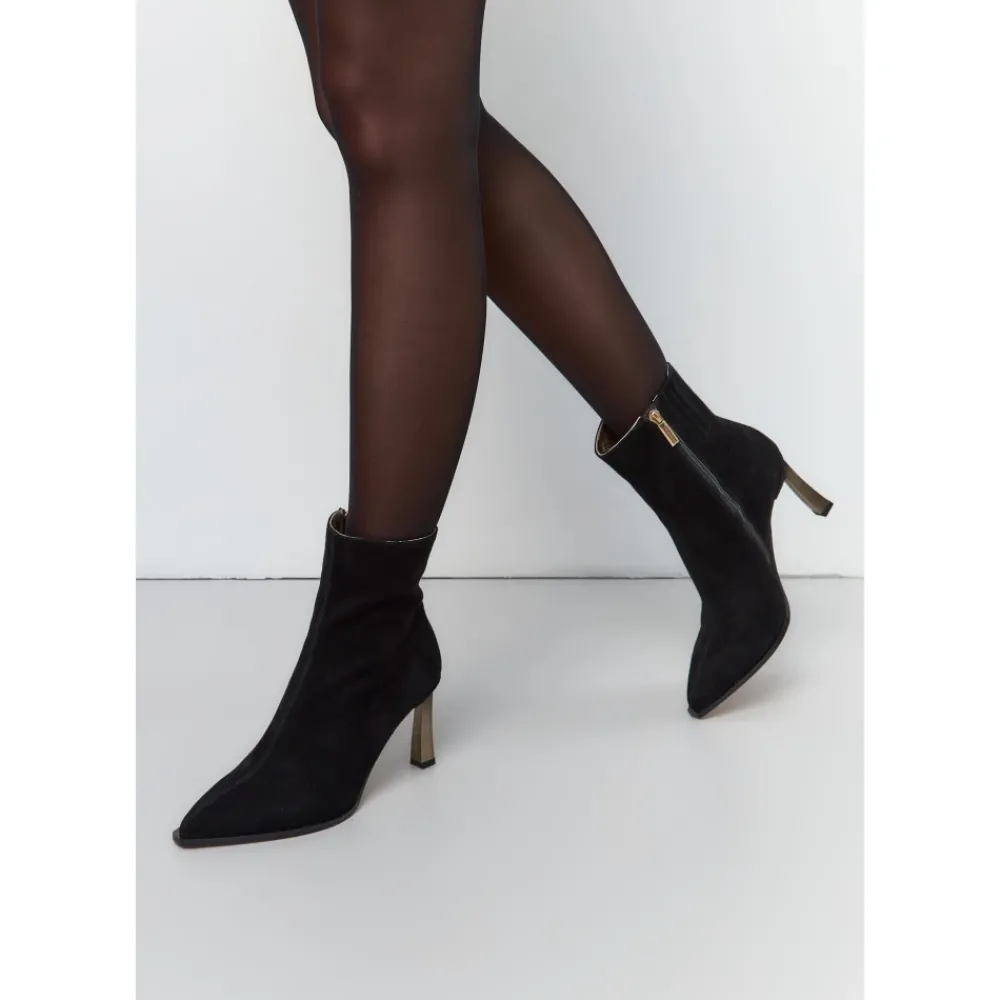 DAMES Cesare Gaspari Kleur Stiletto Hak Enkellaarsjes Scarlett -