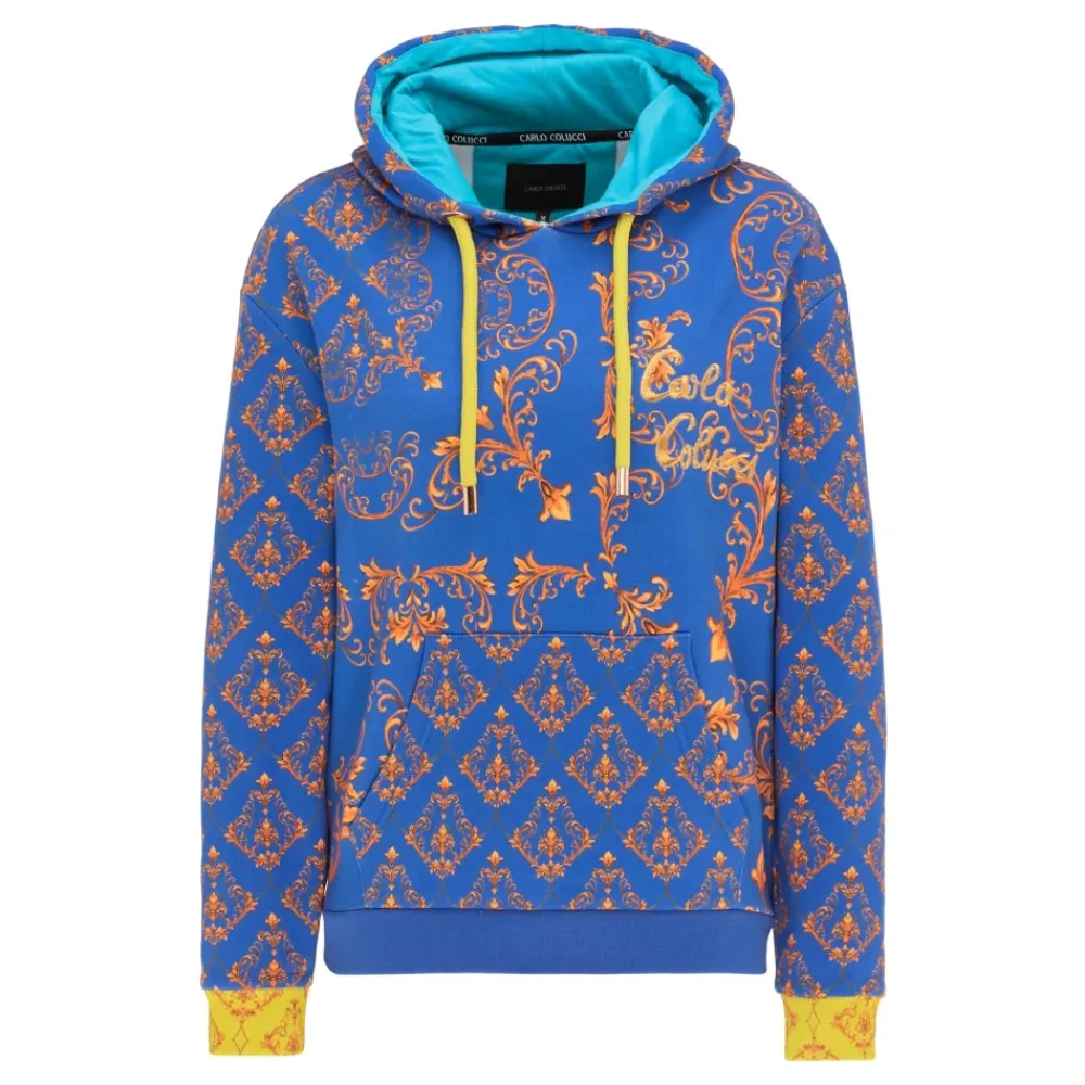 DAMES Carlo Colucci Kleurrijke Barok Patroon Hoodie