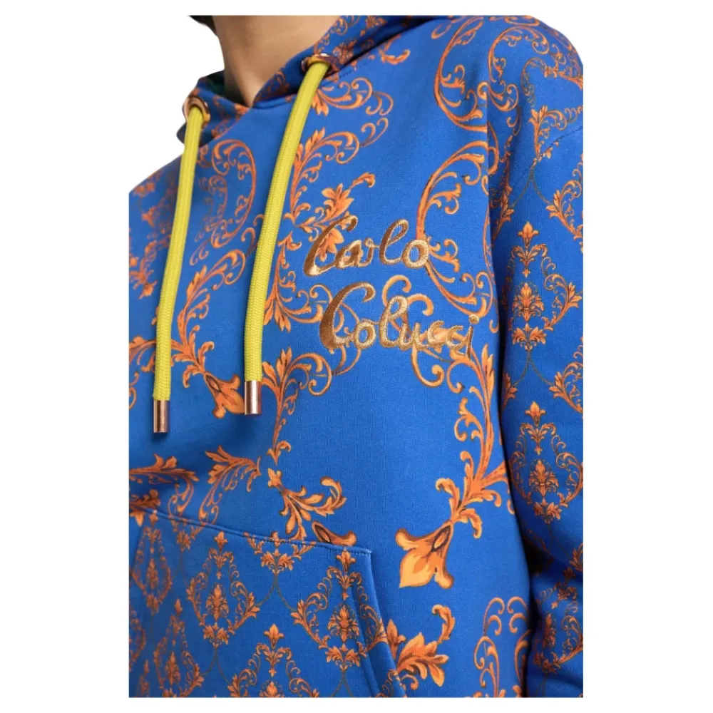 DAMES Carlo Colucci Kleurrijke Barok Patroon Hoodie