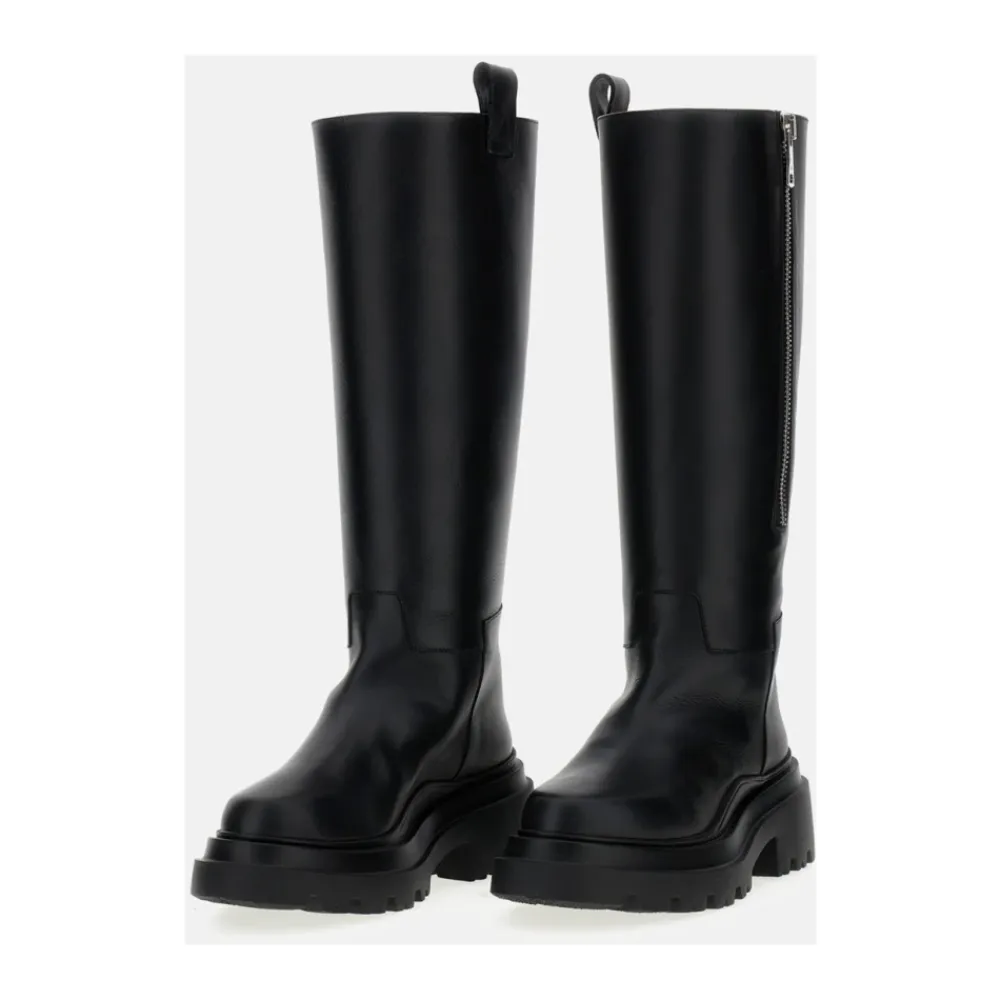 DAMES PLAN C Kniehoge laarzen met rits