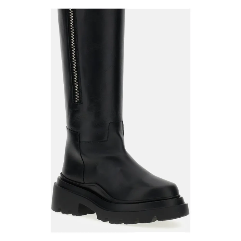 DAMES PLAN C Kniehoge laarzen met rits