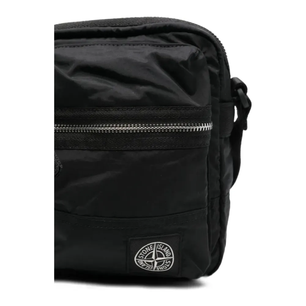 Heren Stone Island Tassen^Kompas-Patch Schoudertas