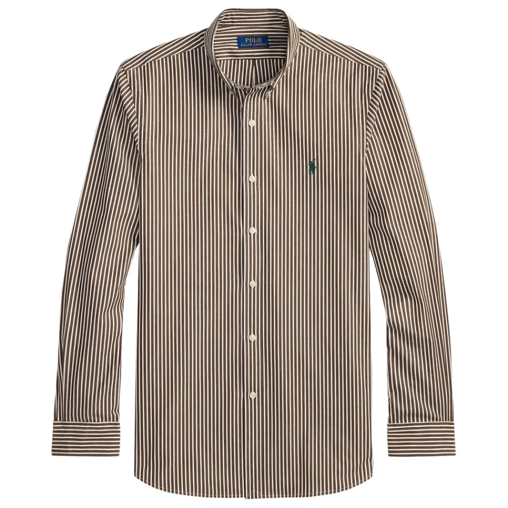 Heren Polo Ralph Lauren Overhemden^Koper Latte Pullover Sweater