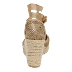DAMES Castañer Koraal Wedge Espadrilles Lurex Schoenen