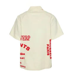 Heren Arte Antwerp Kort overhemd met rode print