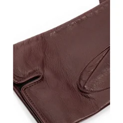 DAMES Dolce & Gabbana Handschoenen^Korte bordeauxrode leren handschoenen