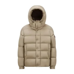 Heren Moncler Korte donsjas met afneembare capuchon