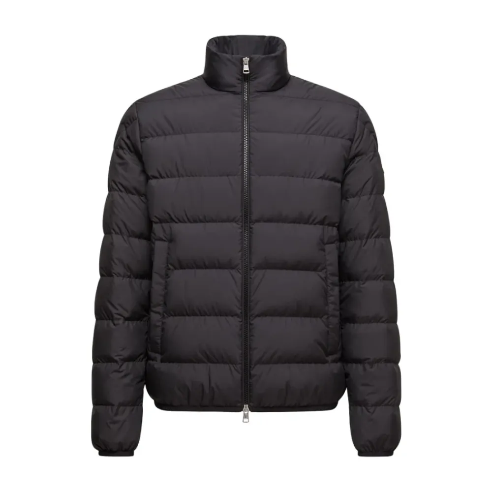 Heren Moncler Korte donsjas met opstaande kraag