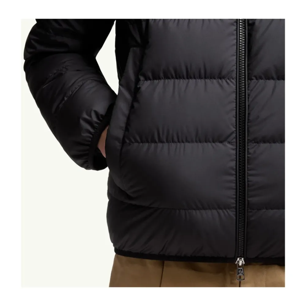 Heren Moncler Korte donsjas met opstaande kraag