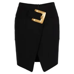 DAMES Balmain Korte grain de poudre rok met riem