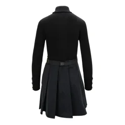 DAMES Elisabetta Franchi Korte Mouw Jurk met Hoge Hals