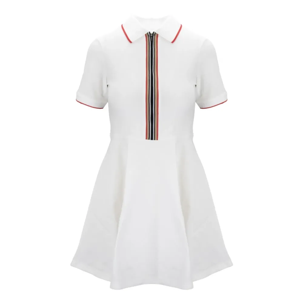 DAMES Burberry Korte Mouw Rits Jurk Damesmode