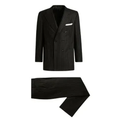 Heren Kiton Krijtstreep Wol Kasjmier Pak